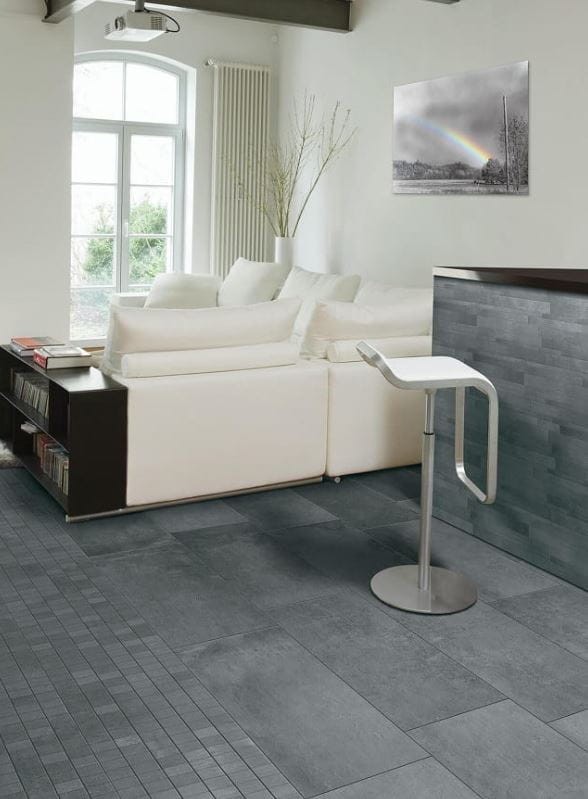 Cercom Gravity Dark Rett. 100x100 płytki gresowe imitujące beton 168549