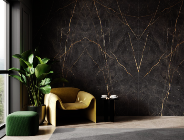 Płytka gresowa wielkoformatowa 120×270 cm Saint Laurent matowa z żyłą rektyfikowany A4H479 168765