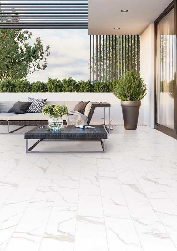 Classic Carrara Gold Polished Rett. 59,7x119,7 płytki gresowe rektyfikowane imitujące marmur 122687