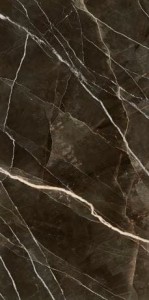 Calacatta Black Lux Quarzplatte 320x160x0,6 cm