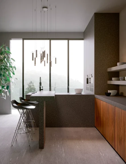 Spiek kwarcowy Grande Marazzi Granito Black  324x162x2 cm 172394
