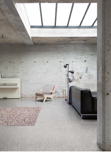 Spiek kwarcowy Grande Marazzi Terrazzo Grey Lux 320x160x0,6 cm 172556