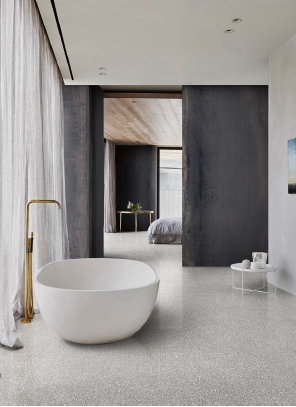 Spiek kwarcowy Grande Marazzi Terrazzo Grey Matt 320 cm x 160 cm x 0,6 cm 172559