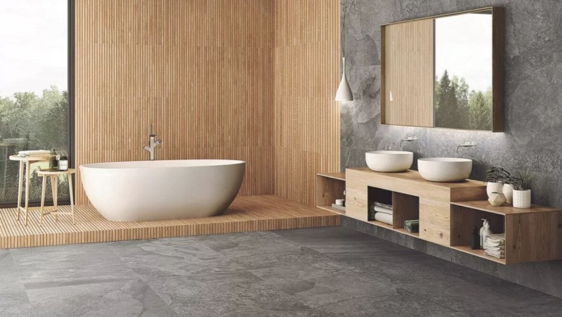 Ibero Artwood Ribbon Naturale 60x120 płytki drewnopodobne imitujące lamele 173414