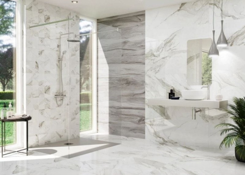 Azteca Calacatta Silver Lux 60x60 gres marmur  173564