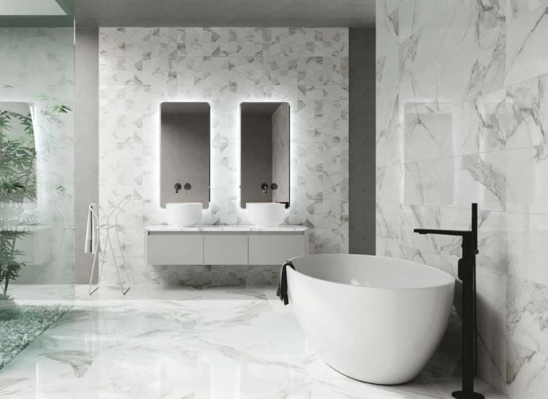 Azteca Calacatta Silver Lux 60x120 gres marmur 173573