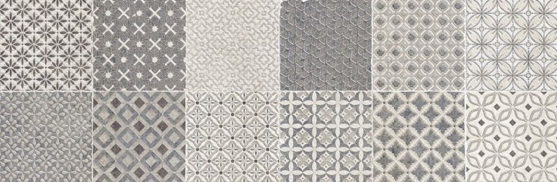 Płytki ścienne szare Azteca Studio Decor Sydney 30x90 patchwork 173604