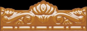 Wandsockel orange Mainzu Zócalo Altea Corona Melado 5x20