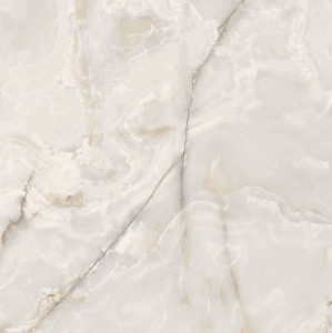 Onyx&More Weißer Onyx Satin 120x120x0,6 cm