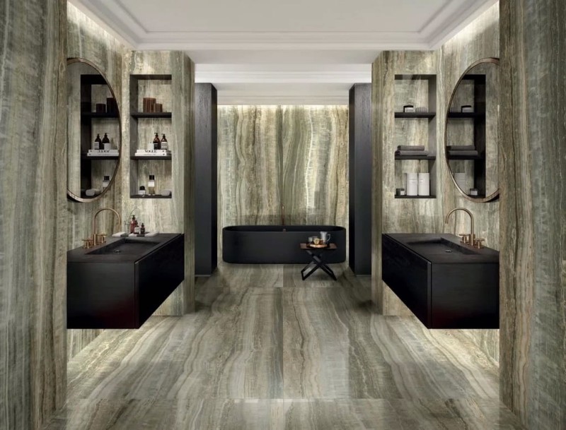 Eccentric Luxe Sage Glossy 120x280x0,6 cm 176392