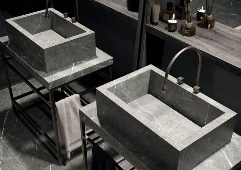 Marble Gray Matte STU 160x320x1,2 cm, z siatką, nierektyfikowana 178635