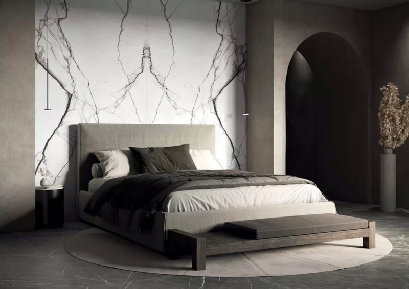 Marble Gray Matte STU 160x320x1,2 cm, z siatką, nierektyfikowana 178637