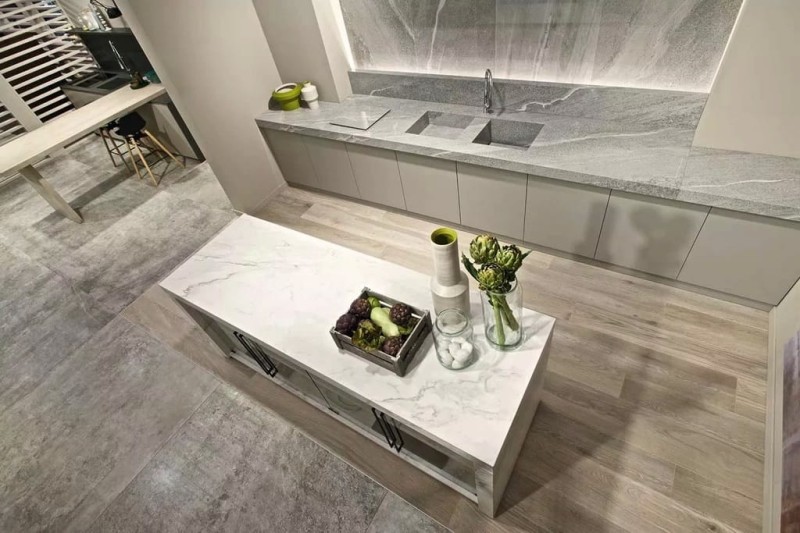 Marble Calacatta B Glossy STU 160x320x1,2 cm, z siatką, nierektyfikowana 178651