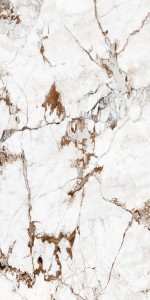 Marmor Capraia Glänzend STU 160x320x0,6 cm, mit Netz, nicht rektifiziert