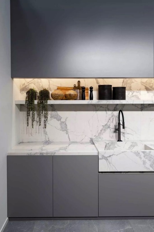 Marble White B Glossy STU 160x320x1,2 cm, z siatką, nierektyfikowana 178743
