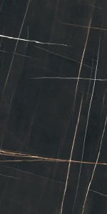 Sahara Noir Marmor Matte STU 160x320x1,2 cm, mit Netz, unrectifiziert