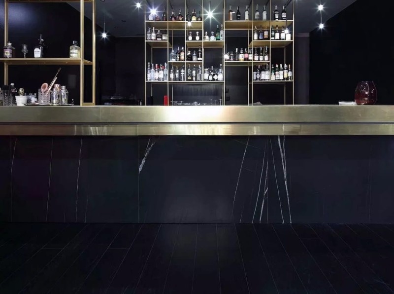 Marble Sahara Noir Matte STU 160x320x1,2 cm, z siatką, nierektyfikowana 178796