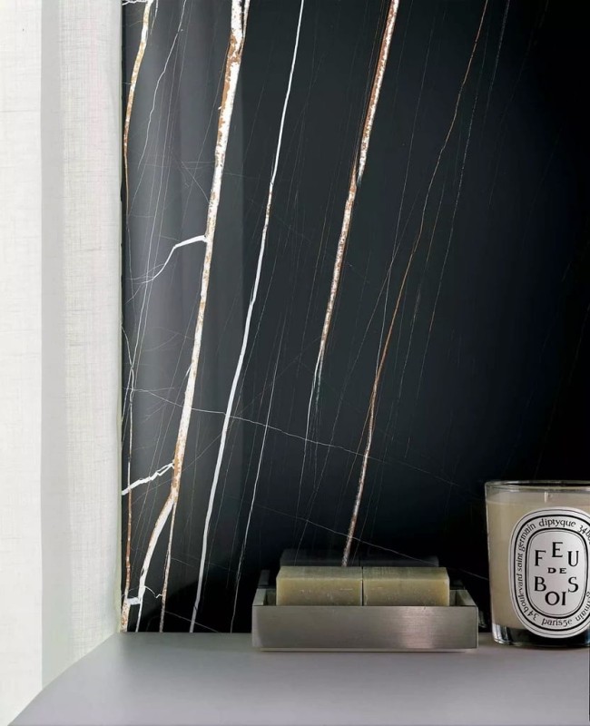 Marble Sahara Noir Matte STU 160x320x1,2 cm, z siatką, nierektyfikowana 178798