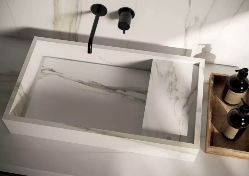Marble Calacatta Gold B Matte STU 160x320x1,2 cm, z siatką, nierektyfikowana 178890