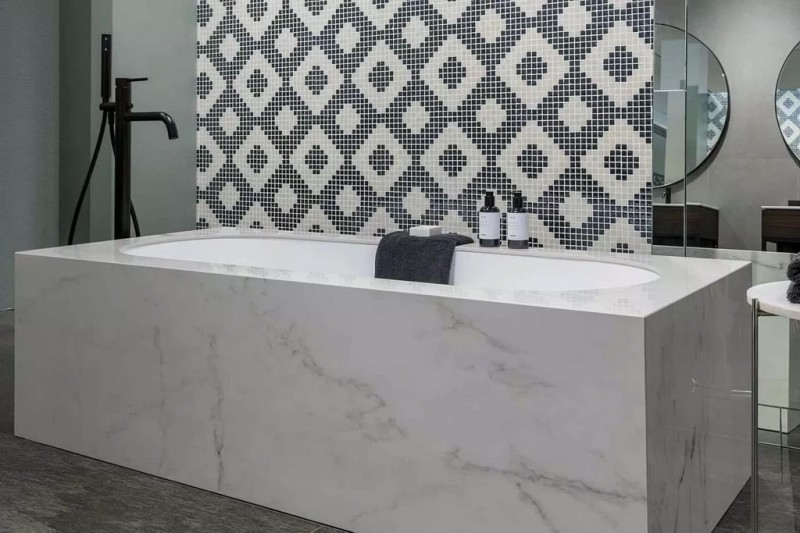 Marble Calacatta Velvet B STU 160x320x0,6 cm, z siatką 179331