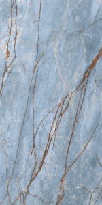 Marmor Azure B Matt STU 160x320x1,2 cm, mit Gewebe, unrectifiziert