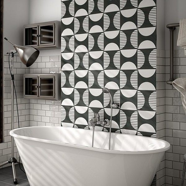 Equipe Caprice Deco Moonline B&W 20x20 płytka gresowa 126997