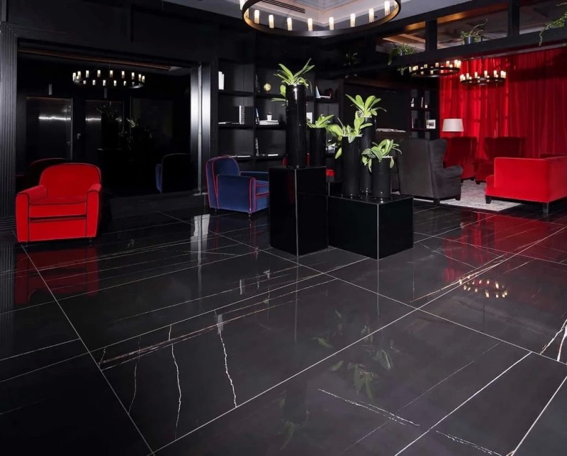 Sahara Noir Glossy 160x320x0,6 cm 2 gat 180170