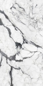Rex Calacatta Altissimo Glänzend 160x320x0,6 cm, Kategorie 2