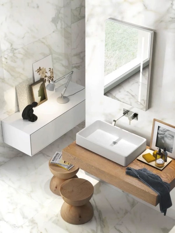 Marble One Greek White Glossy 60x120x0,9 cm 180518