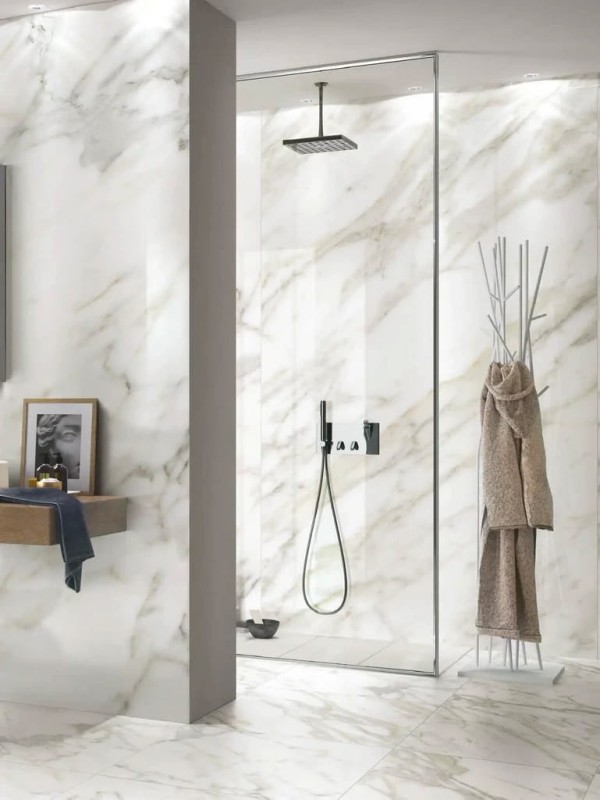 Marble One Greek White Glossy 60x120x0,9 cm 180519