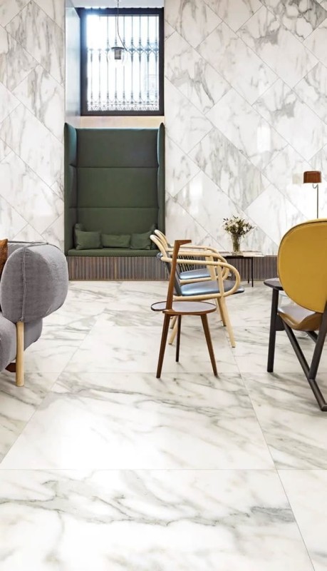 Marble One Greek White Glossy 60x120x0,9 cm 180521