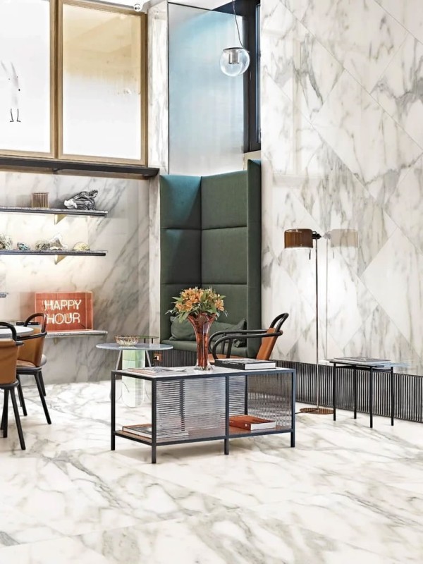 Marble One Greek White Matte 60x120x0,9 cm 180542
