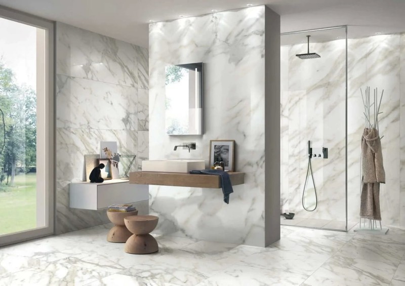 Marble One Greek White Matte 60x120x0,9 cm-180545