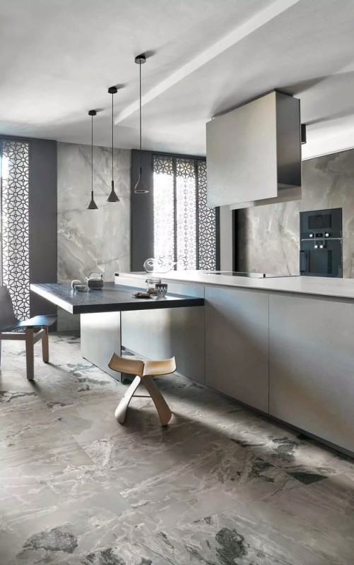 Onyx & More Silver Blend Satin 120x240x0,6 cm, Gatunek 2 180851