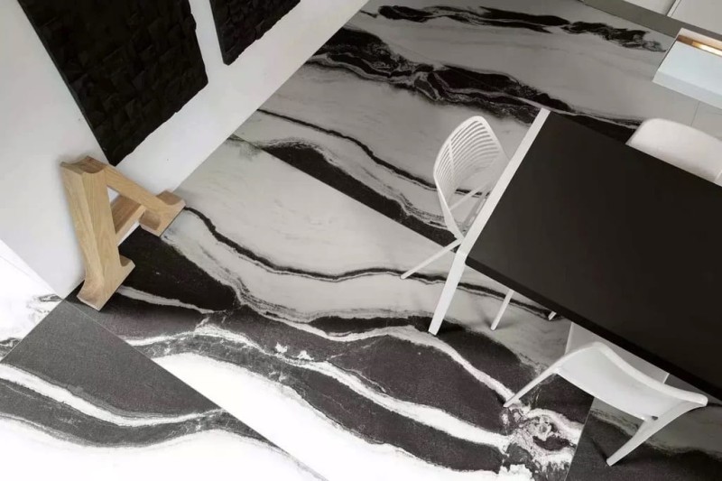 Black&White Wave High-Glossy 120x280x0,6 cm, Gatunek 2 180948