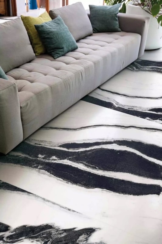 Black&White Wave High-Glossy 120x280x0,6 cm, Gatunek 2 180949
