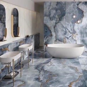 Emil Ceramica Tele Di Marmo Onyx Blue Full Lappato Rett. 120x120 ELDP płytki onyksowe gresowe 181124