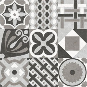 NovaBell Deco Zementfliesen Mix - Patchwork-Großformatfliese 20 x 20 cm