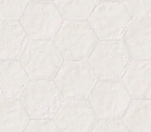 Emil Ceramica Hexagonale Bianco Assoluto 21 x 18,2 cm Keramikfliese EMK2, weiß