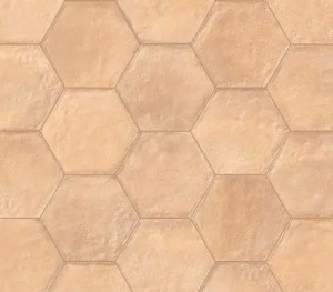 Emil Ceramica Forme Esagona Rosato Nat 21 x 18,2 cm keramische Fliese EMDM, rosa