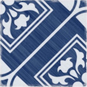 Andratx Telmo Navy Fliesen 15x15 Patchwork Bodenfliesen