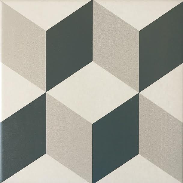 Płytki małe dekor wzór geometryczny romby szare grafitowe Equipe Caprice Provence 20X20 crp 6522