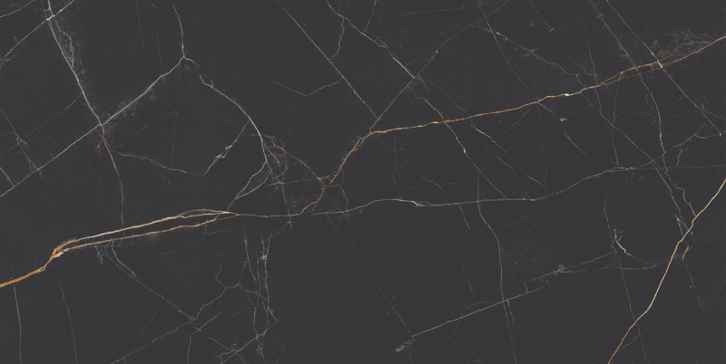 Płytki marmur ze złotą nitką Nero Gold lux 58x118