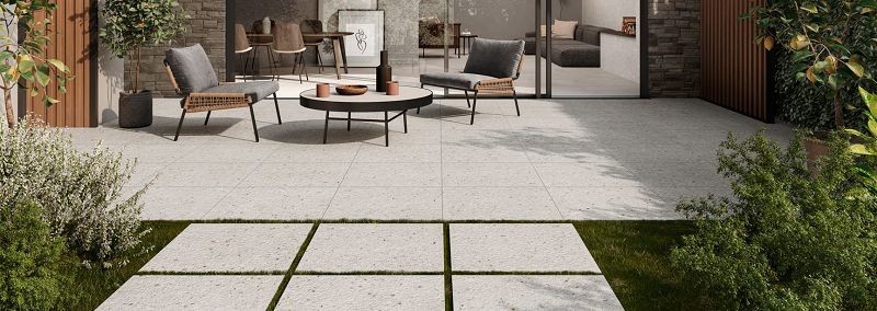 Saime Frammenta Bianco Naturale 60x60 płytka lastryko gresowa 150504