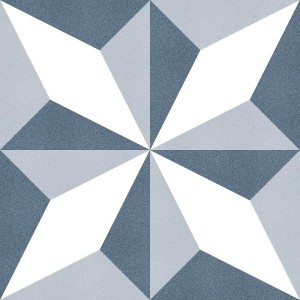 Keros Estrella Marino 25x25 Patchwork-Fliese aus Feinsteinzeug