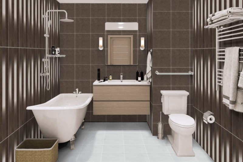 Płytki ścienne połysk imitujące marmur Marazzi Marbleline Grafite Decor Ceram 22x66,2 17014