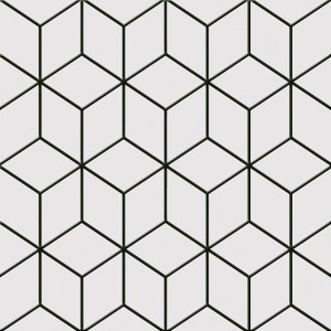 Keros Alhambra Negro 25x25 Fliese Gres
