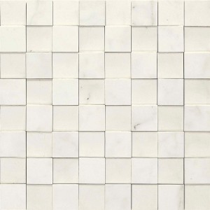 Marazzi Allmarble Statuario Mosaik 3D 30x30: Marmoroptik Fliesen MMPU