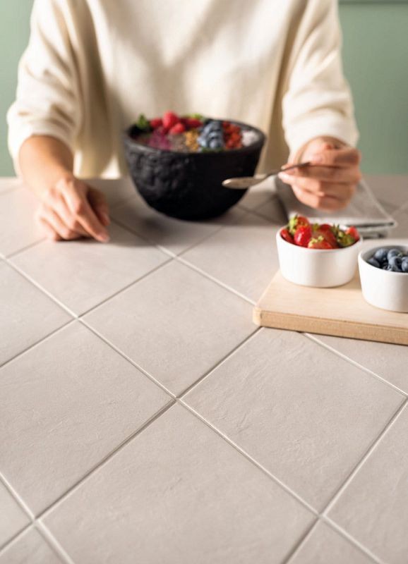 Marca Corona Chalk White 20x20 E633 płytki gresowe betonowe 143064