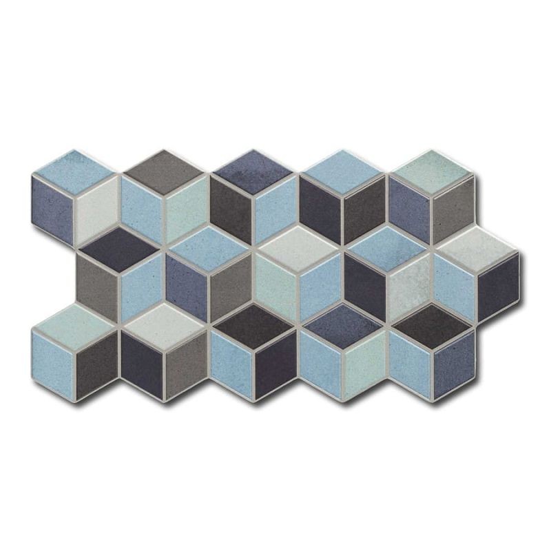 Realonda Rhombus Blue 26,5x51 płytka gresowa 150138